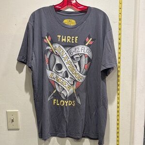 Three Floyds Brewing Co Gray Graphic Tee